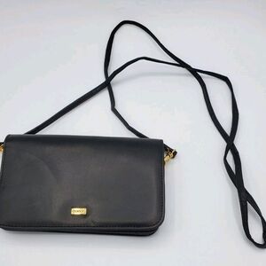 Vintage Buxton Black Crossbody Bag